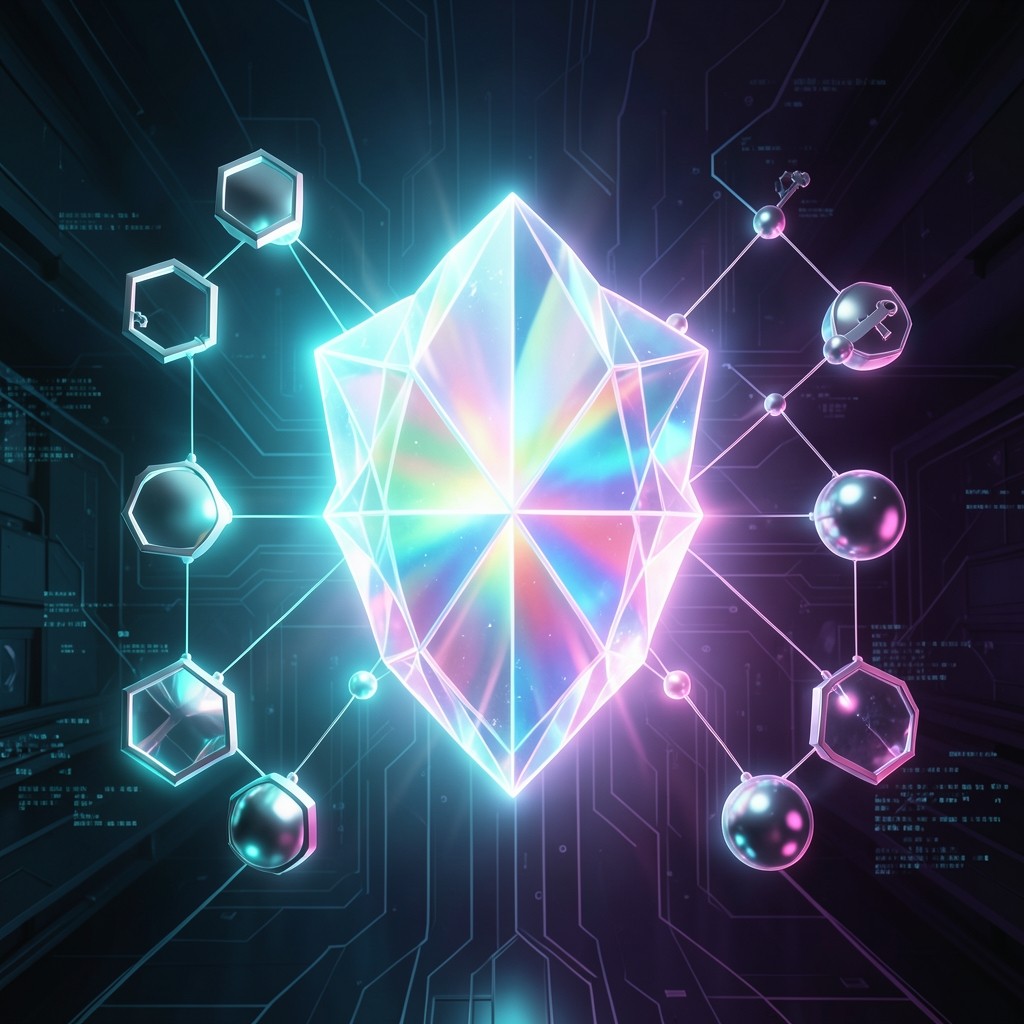 Cryptographic security shield concept with digital key matrices